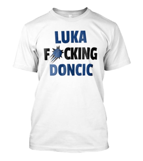 Luka Doncic Mustang Basketball Player Silhouette F**king Doncic T-Shirt