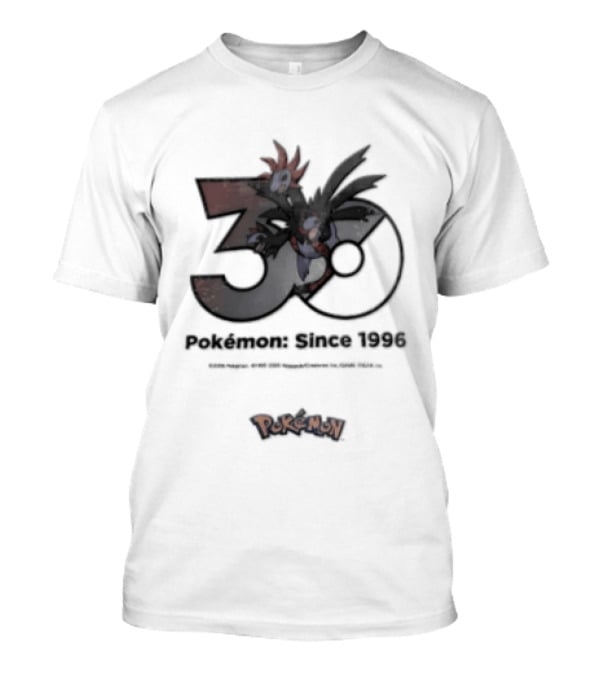 Pokemon Since 1996 Video Game 30th Anniversary Celebration T-Shirt