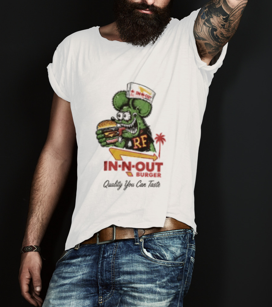 Rat Fink In N Out Burger Quality You Can Taste Collaboration T-Shirt