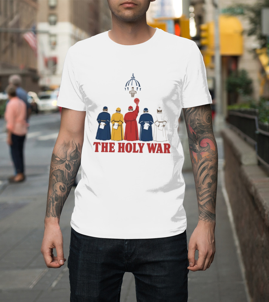 The Holy War Basketball Clergy Team Colors Basketball Dunk T-Shirt