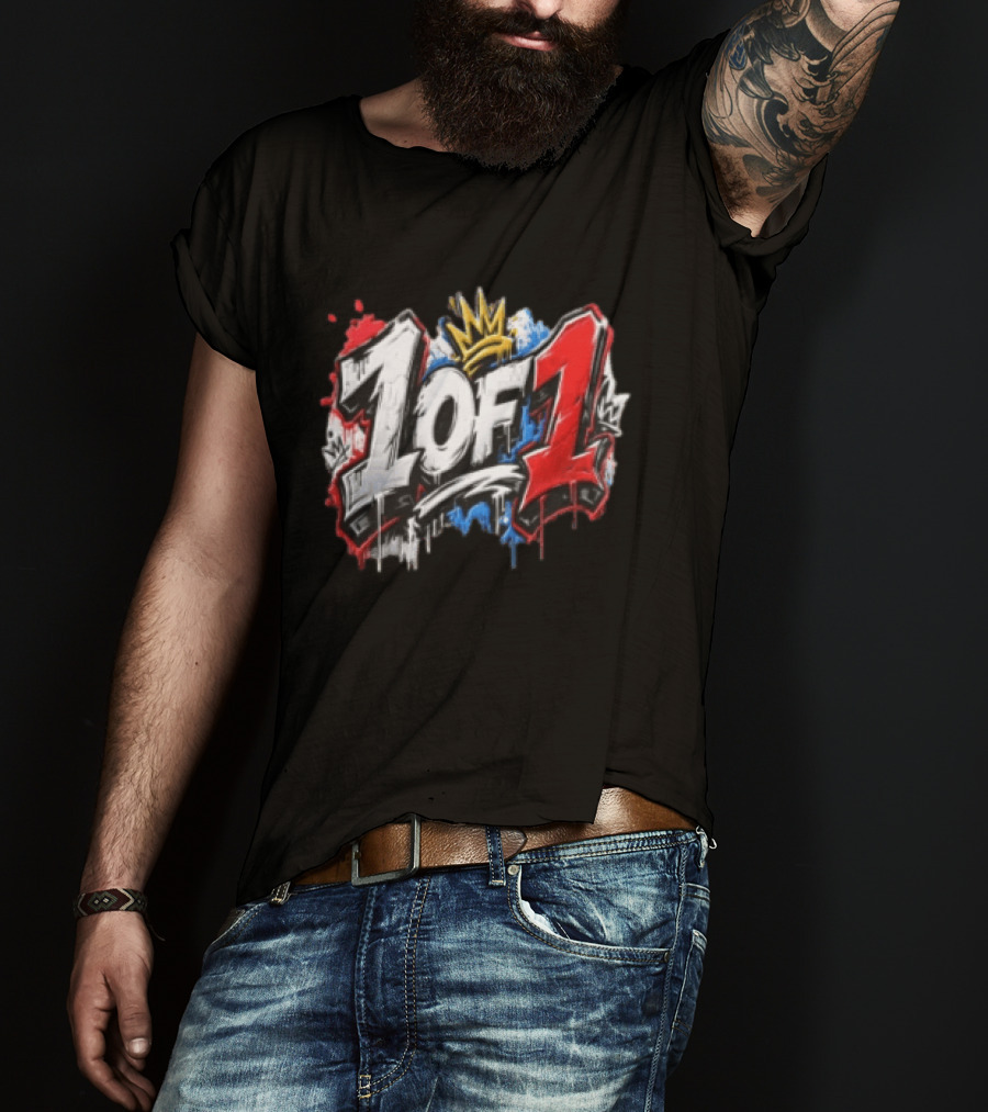 1 Of 1 Graffiti Crowns Splatter Bold Street T-Shirt