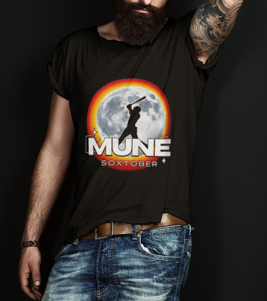 Mune Soxtober Chicago White Sox Moon Baseball T-Shirt