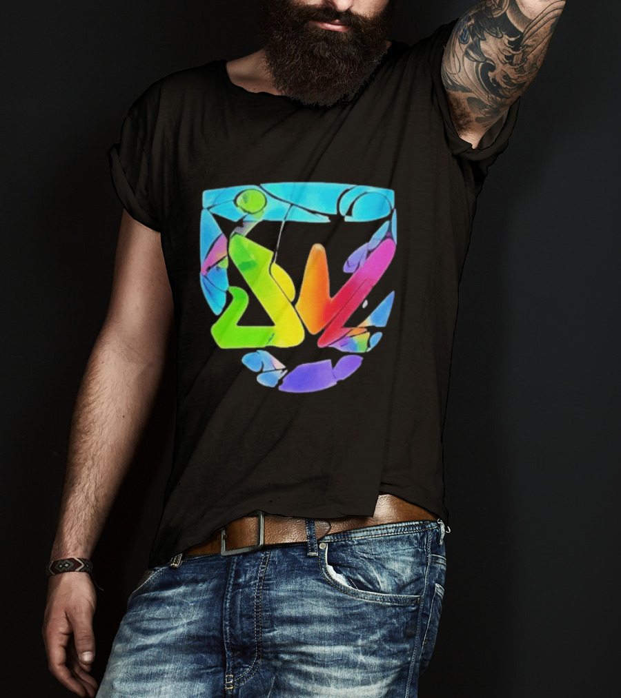 Nice France Riots 2026 Micromania Store Manager Viral Multicolor Abstract T-Shirt