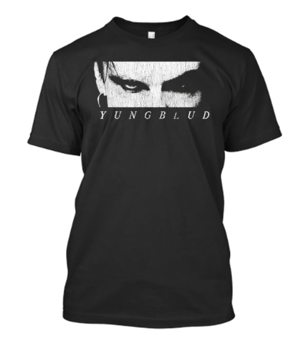 Yungblud Letterbox Eyes White Text On Black T-Shirt