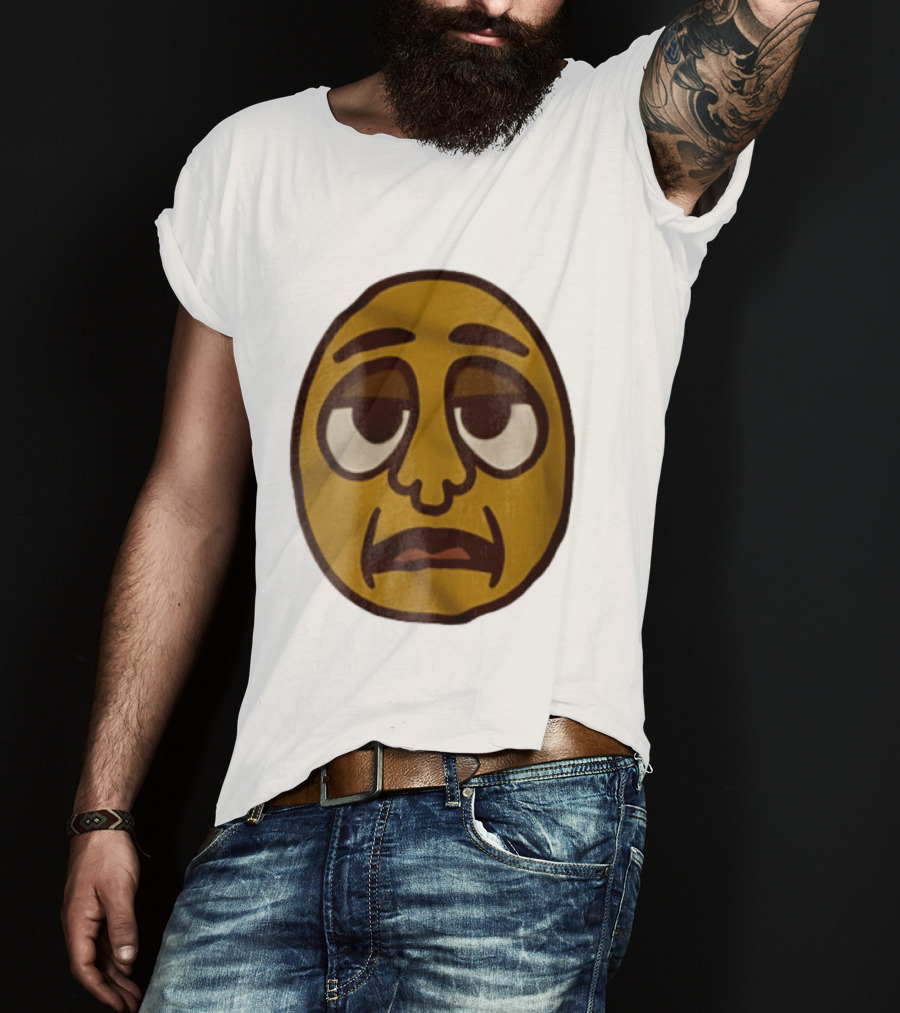 Tired Exhausted Emoji Face Meme Expression T-Shirt