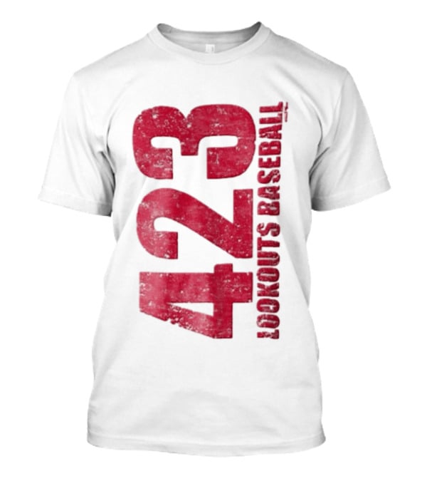 423 Lookouts Baseball Distressed Numbers Tennessee T-Shirt