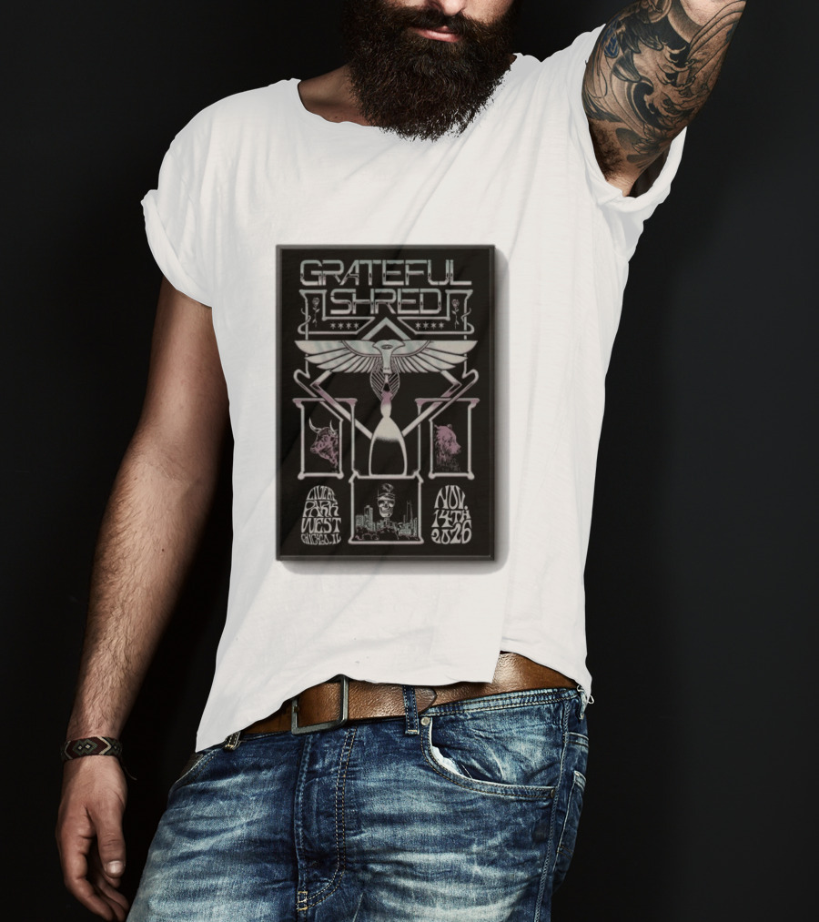 Grateful Shred Live At Park West Chicago IL Nov 14 2026 Concert T-Shirt