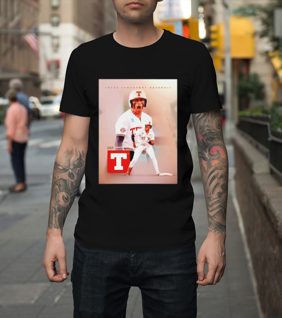 Adrian Rodriguez INF Texas Longhorns Baseball Team T-Shirt