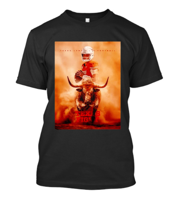 Texas Longhorns Football Texas Fight Arch Manning Bull T-Shirt