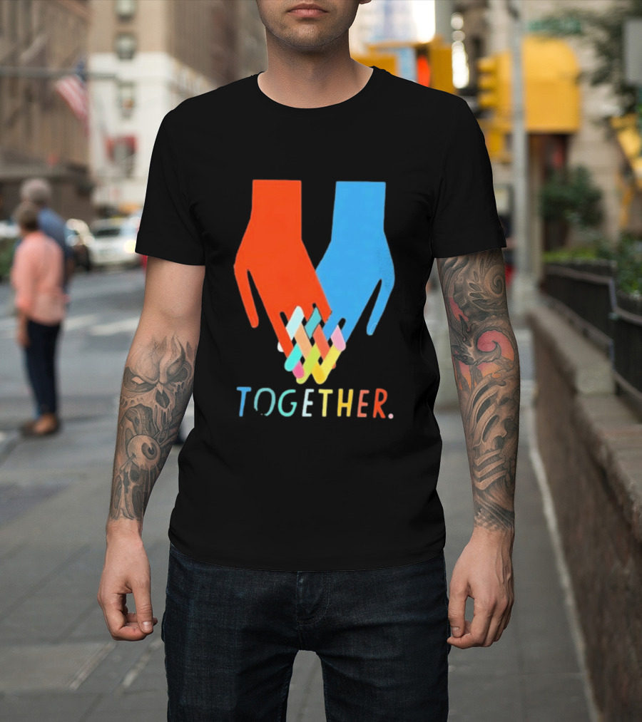 Interlocking Hands Unity Concept Together T-Shirt