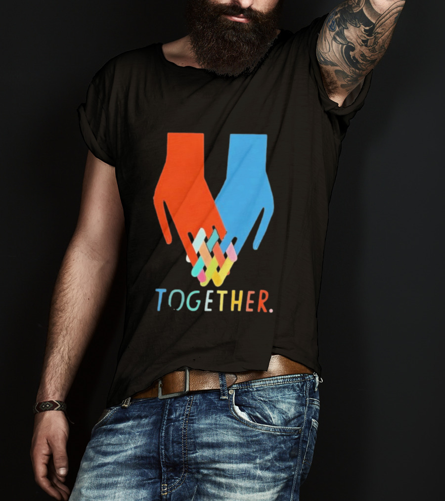 Interlocking Hands Unity Concept Together T-Shirt