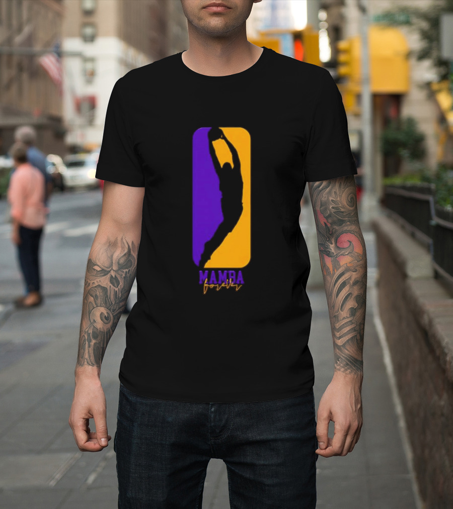 Mamba Forever Purple Gold Basketball Legend T-Shirt