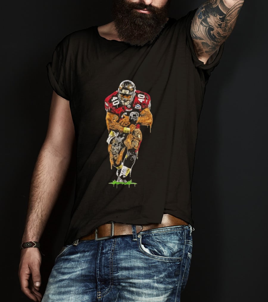 Troy Trojans Baseball Original A Train Football Player T-Shirt