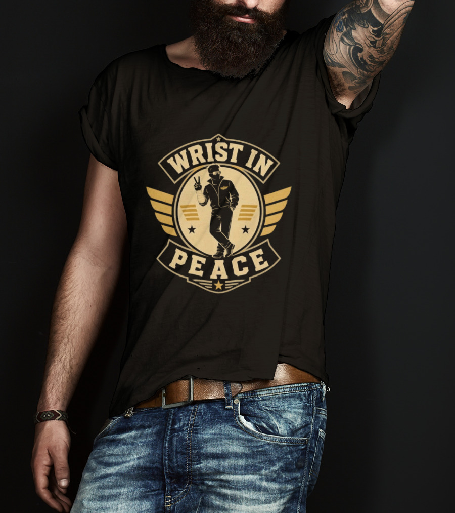Wrist In Peace Wings Peace Gesture Star T-Shirt