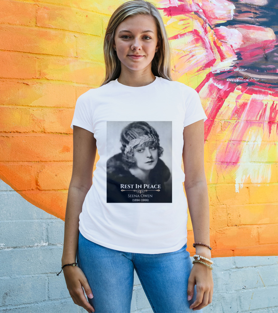 Rest In Peace Seena Owen 1894 1966 Memorial Tribute Vintage Photography T-Shirt