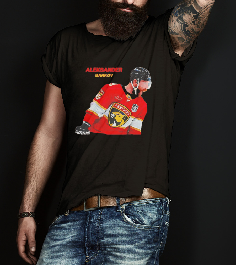 Aleksander Barkov Number 16 Florida Panthers Red Hockey Jersey T-Shirt