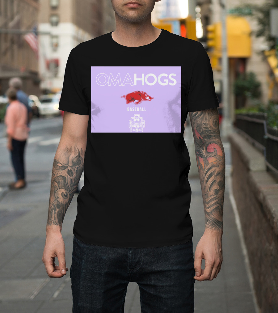 Omahogs Baseball Arkansas 2026 NCAA College World Series T-Shirt