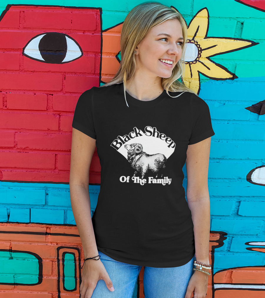 Black Sheep Of The Family Playful Sheep T-Shirt