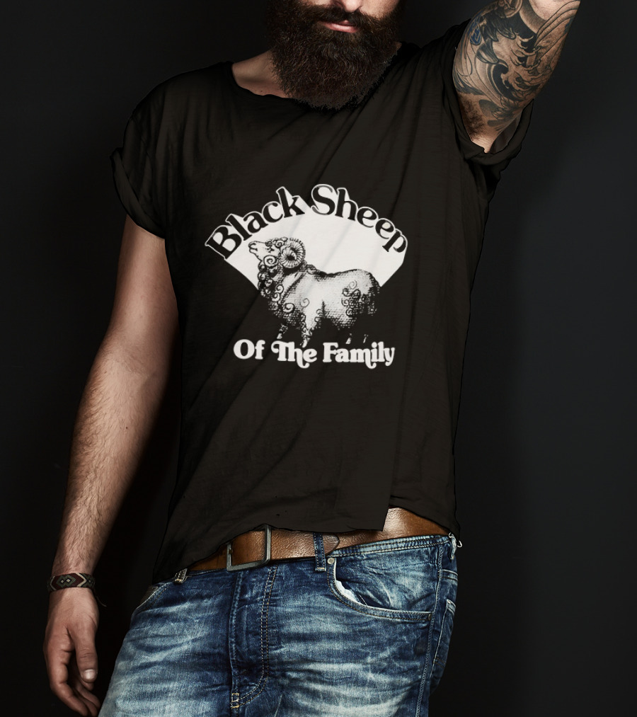 Black Sheep Of The Family Playful Sheep T-Shirt
