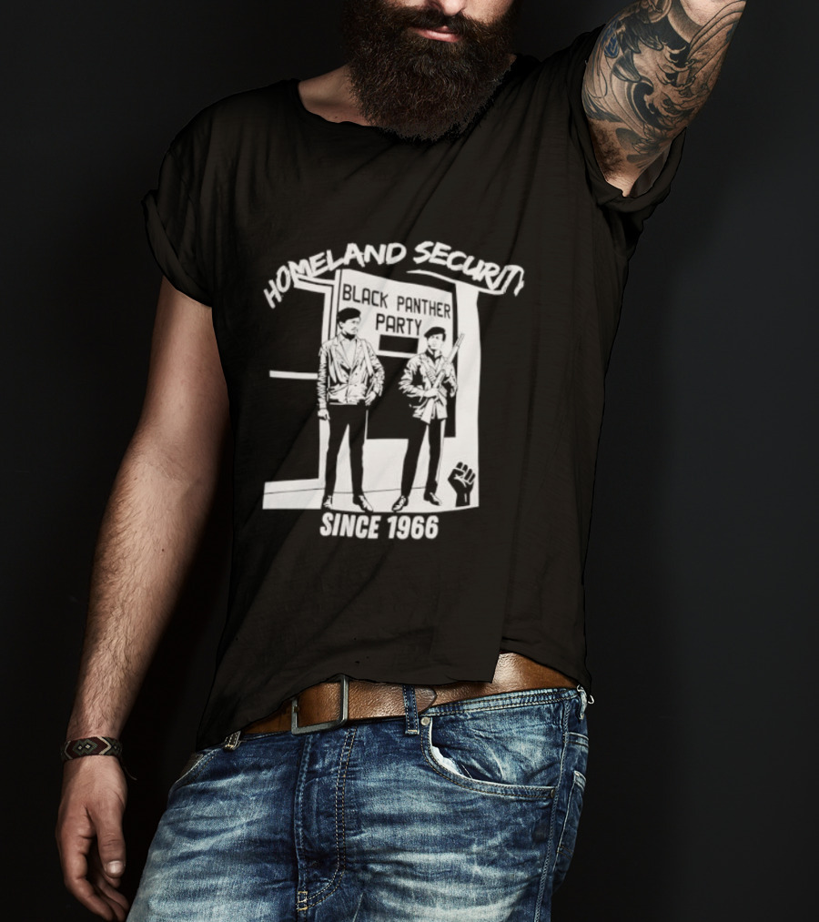 HomeLand Security Since 1966 Black Panther Party T-Shirt