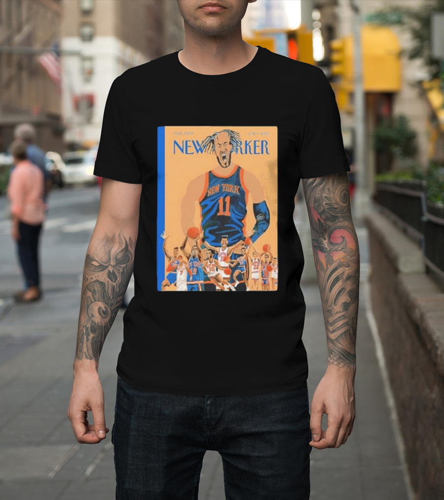 Jalen Brunson New York Knicks June 2026 New Yorker Edition Featuring Basketball Highlights T-Shirt
