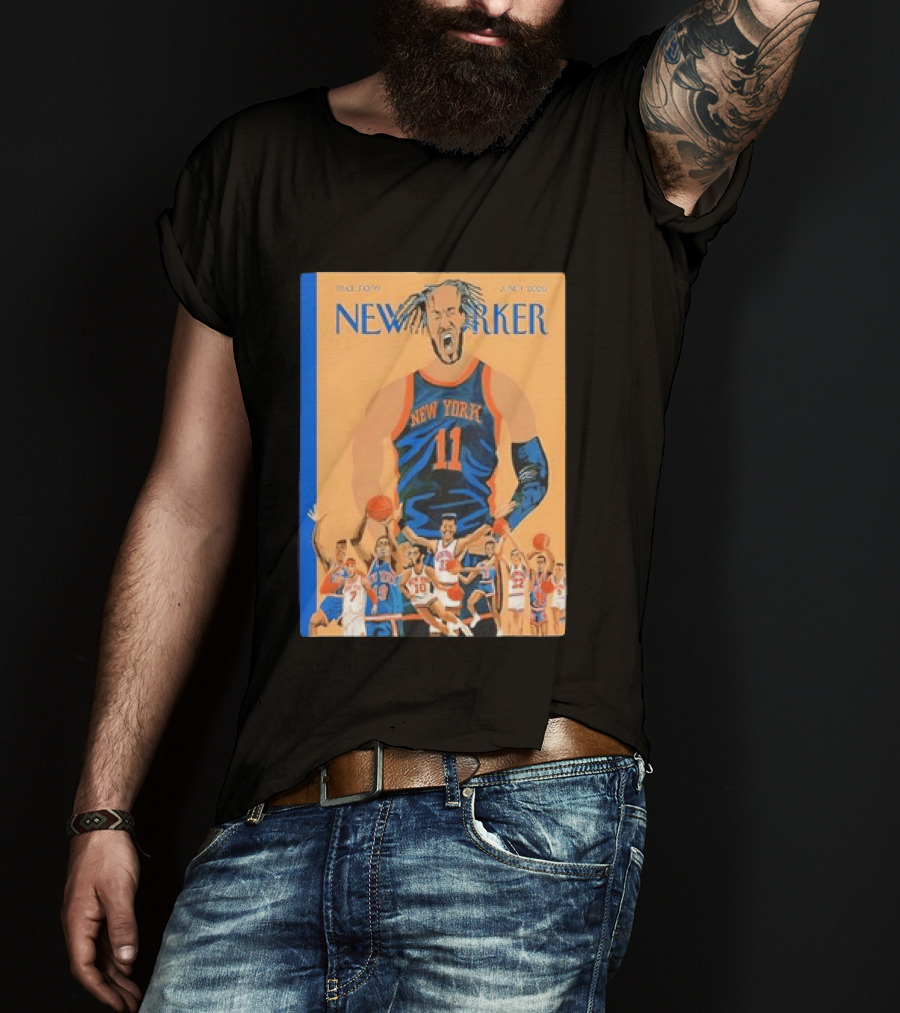 Jalen Brunson New York Knicks June 2026 New Yorker Edition Featuring Basketball Highlights T-Shirt
