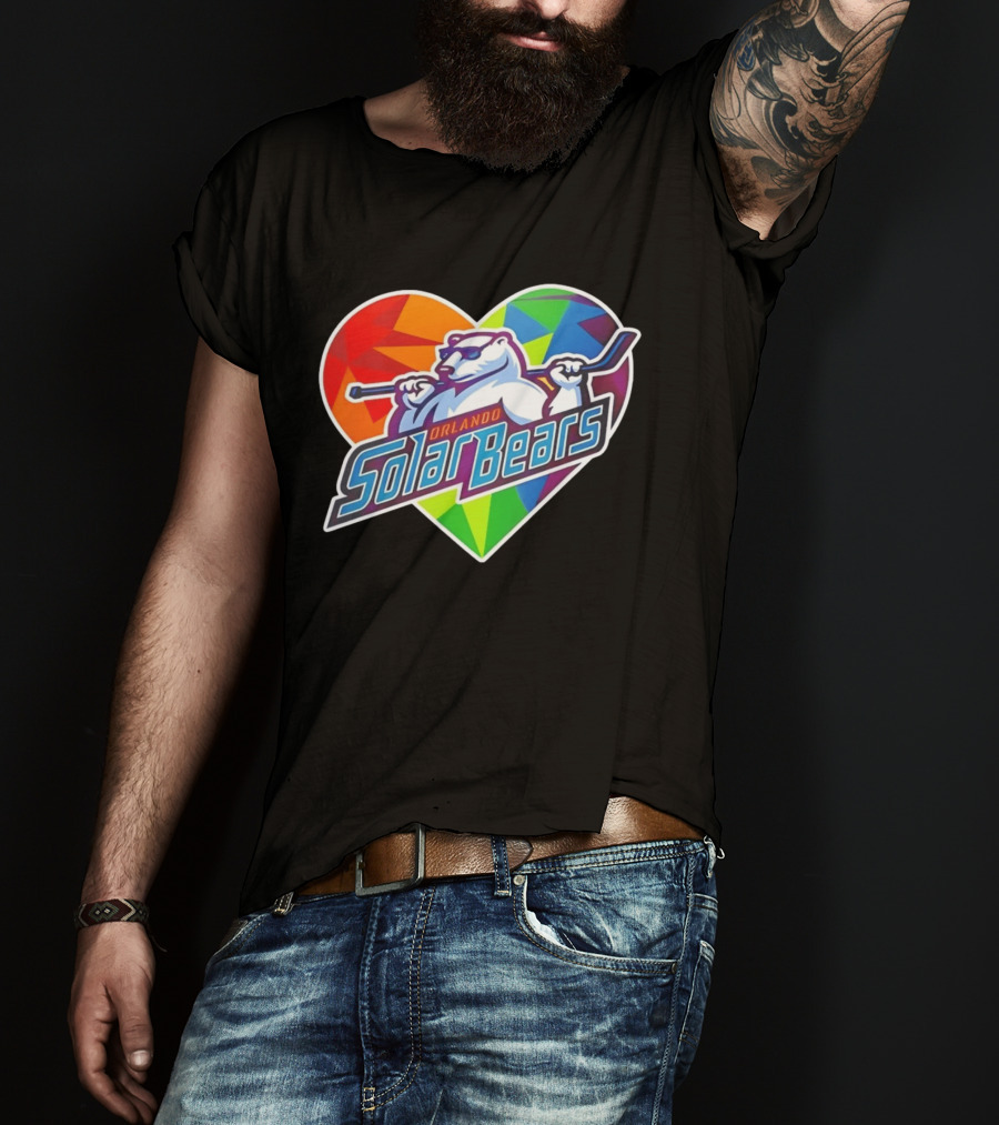 Orlando Solar Bears Pride Night 2026 Heart T-Shirt