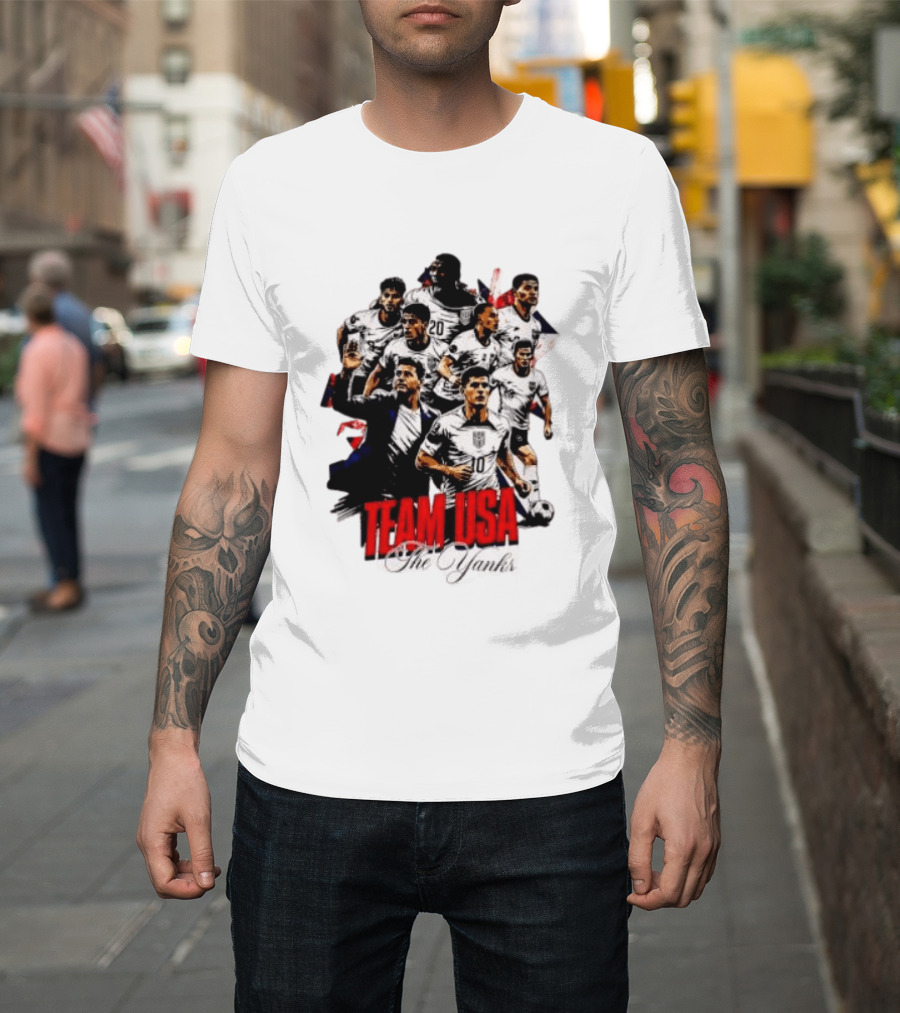 USMNT Christian Pulisic Mauricio Pochettino Team USA The Yanks T-Shirt