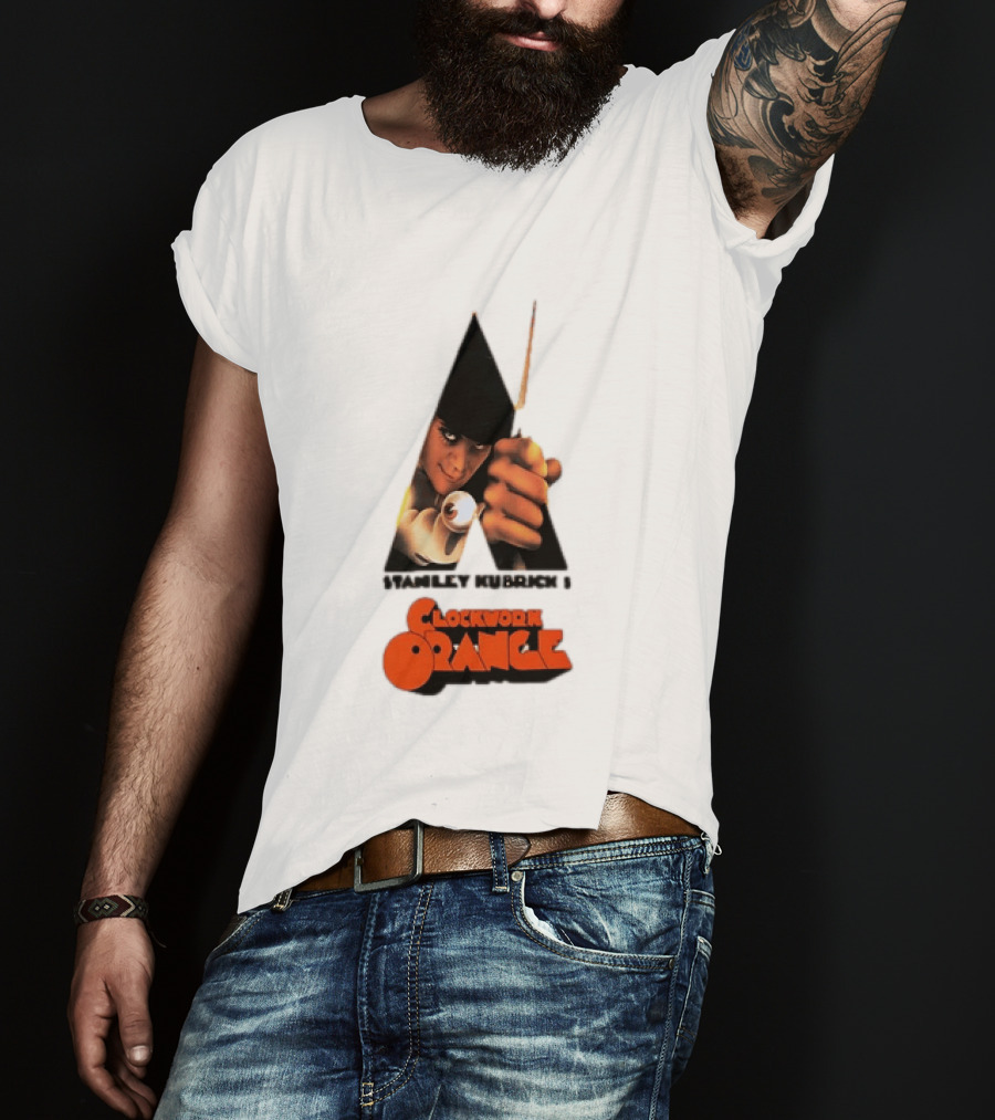 Stanley Kubrick's A Work Orange Alex DeLarge Iconic Film T-Shirt