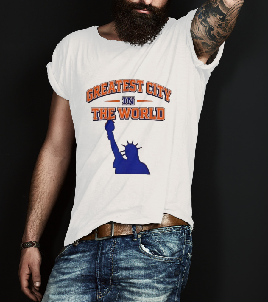 Greatest City In The World New York Knicks Statue Of Liberty T-Shirt