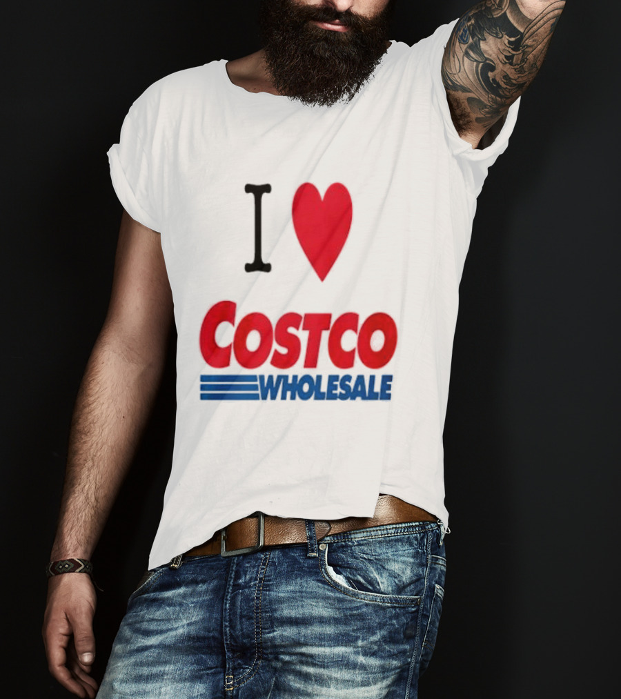 I Love Costco Wholesale Red Heart T-Shirt