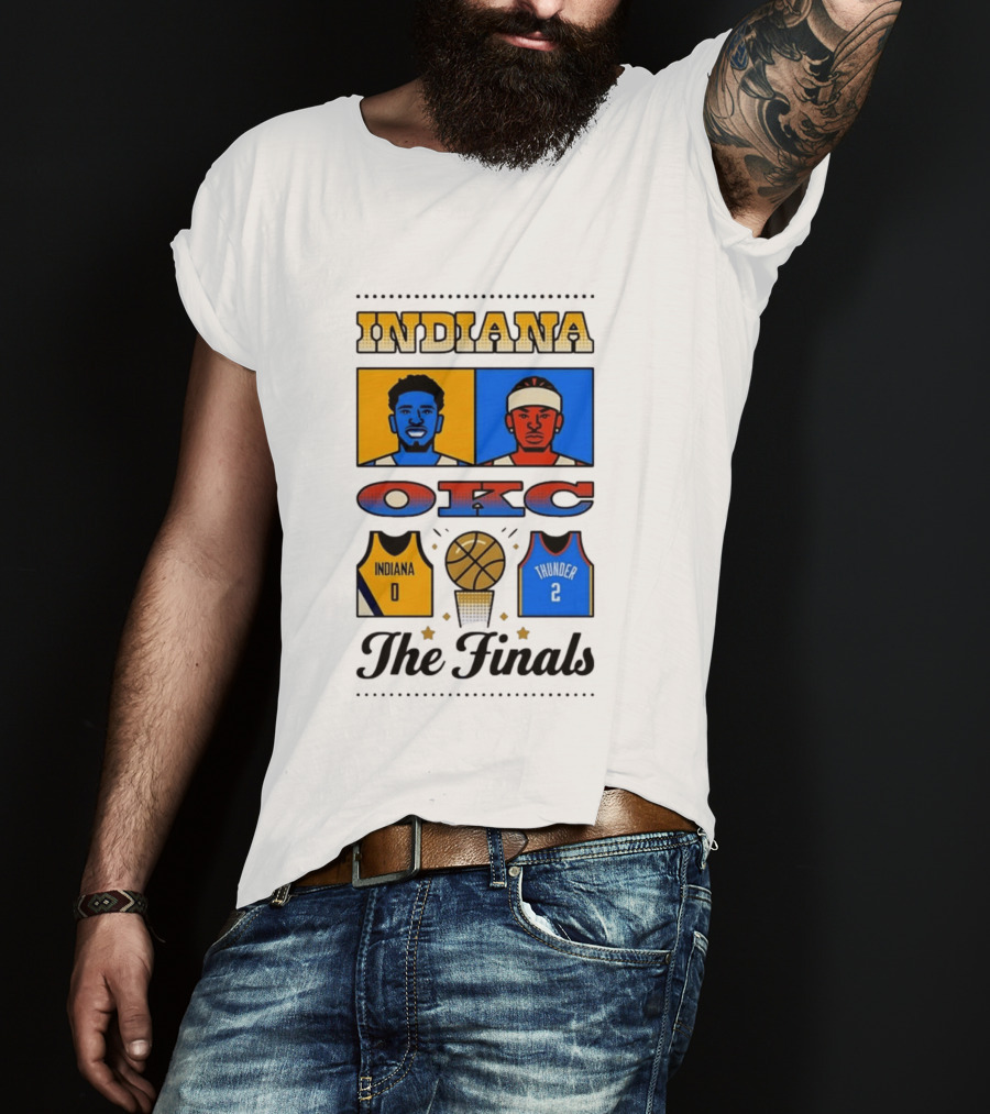 Indiana OKC Basketball The Finals Faceoff T-Shirt