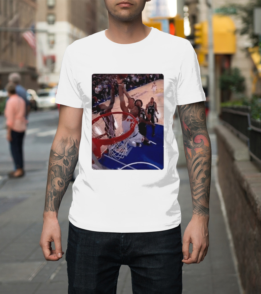 OG Anunoby Laocoon Knicks Game 4 Basketball Moment T-Shirt