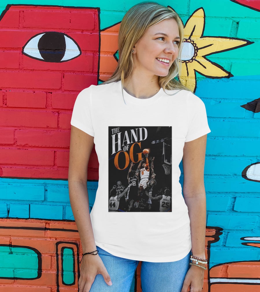 The Hand Of OG Anunoby New York Knicks NBA Basketball Player 2026 T-Shirt