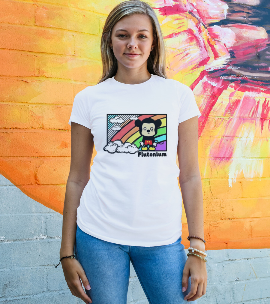 Rainbow Tears Plutonium Pride Mickey Mouse T-Shirt