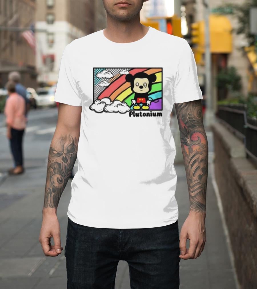 Rainbow Tears Plutonium Pride Mickey Mouse T-Shirt