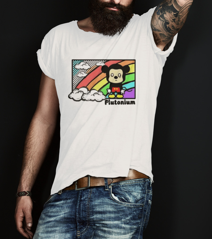 Rainbow Tears Plutonium Pride Mickey Mouse T-Shirt