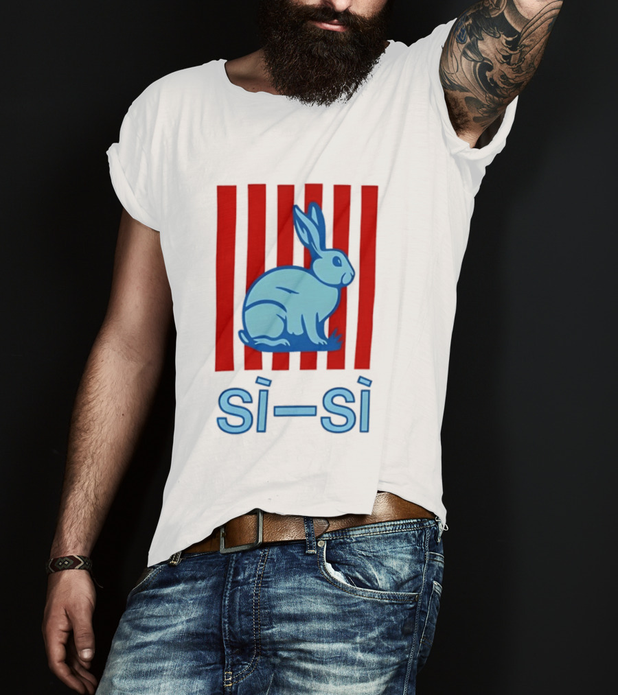 Rm Bottega Veneta Sisi Rabbit Stripes Si Si T-Shirt