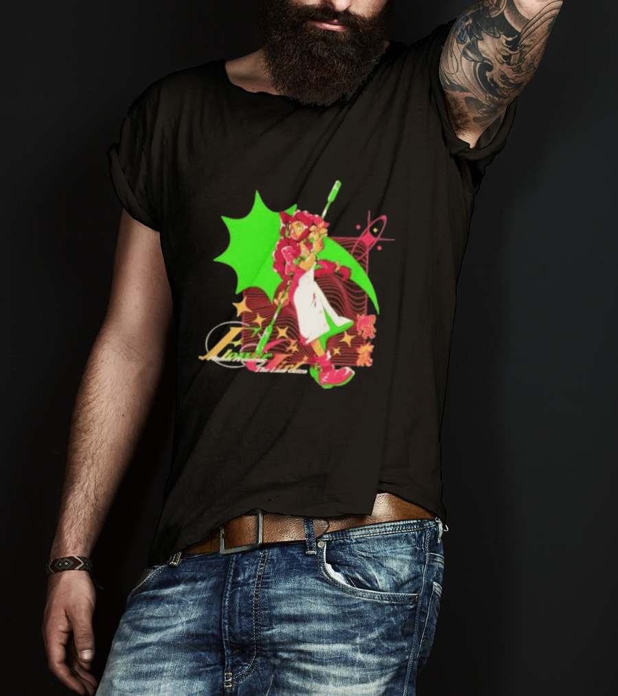 Aerith Gainsborough Final Fantasy VII Flower Girl Planet Protector Last Cetra Fantasy Art Nouveau T-Shirt