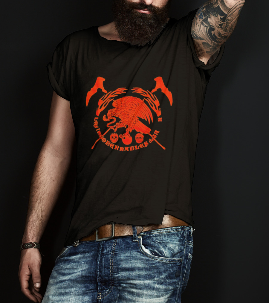 Mexican Eagle Los Irreborrables De Japor Skull T-Shirt