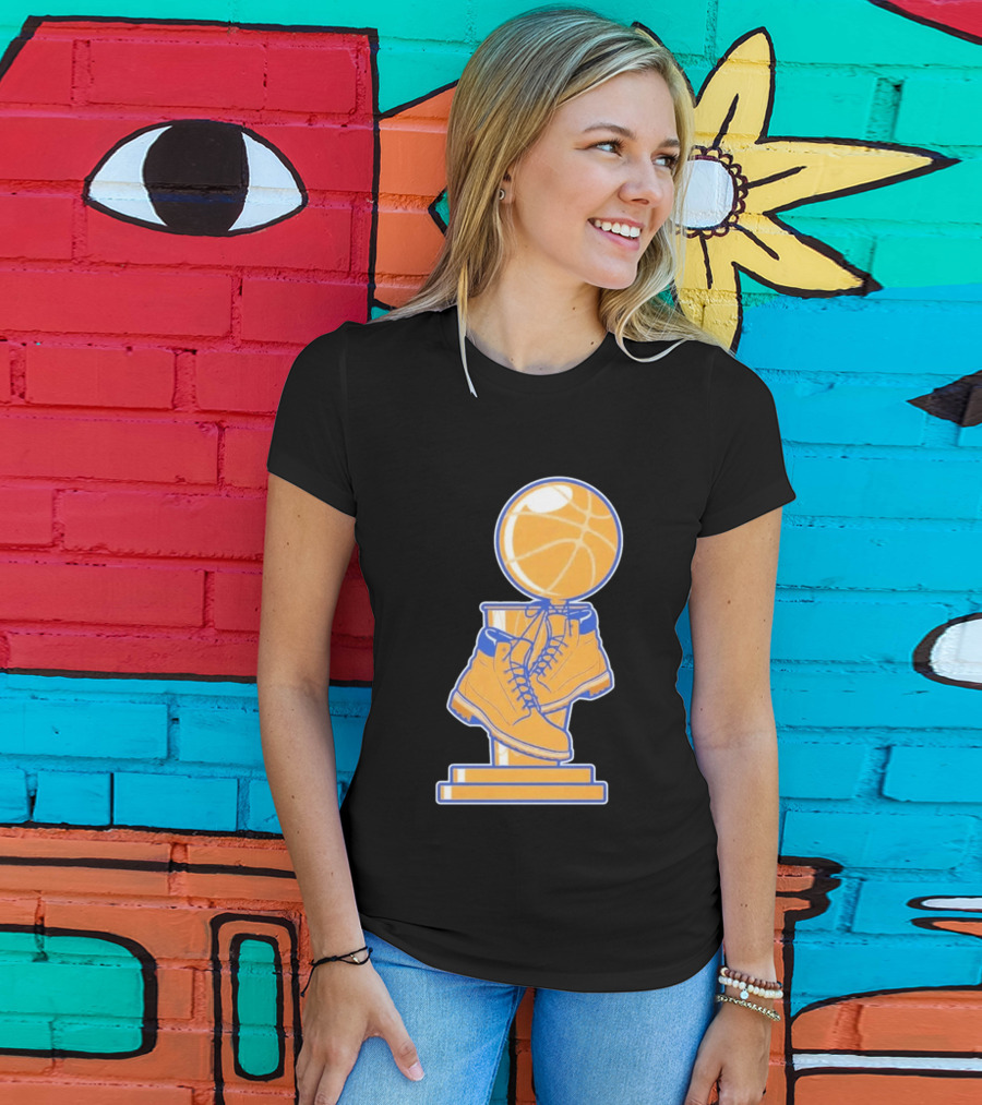 NY Basketball Trophy Timberland Boots T-Shirt