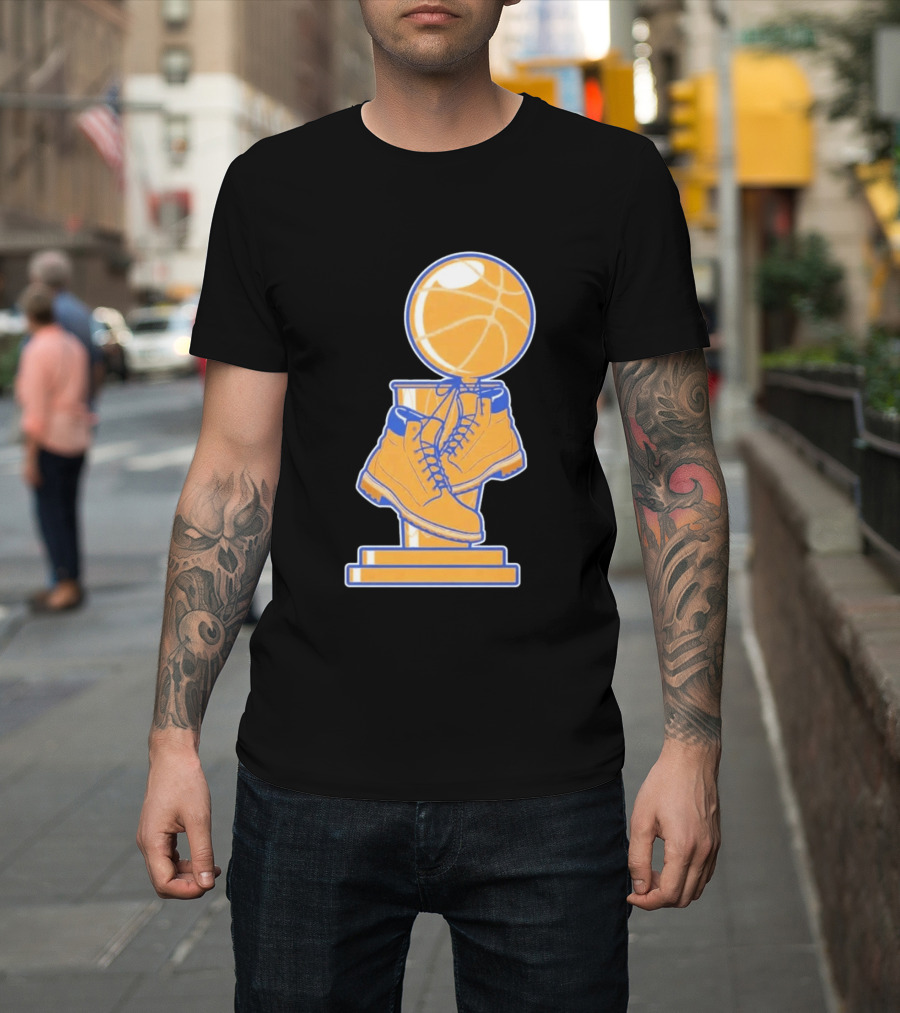 NY Basketball Trophy Timberland Boots T-Shirt