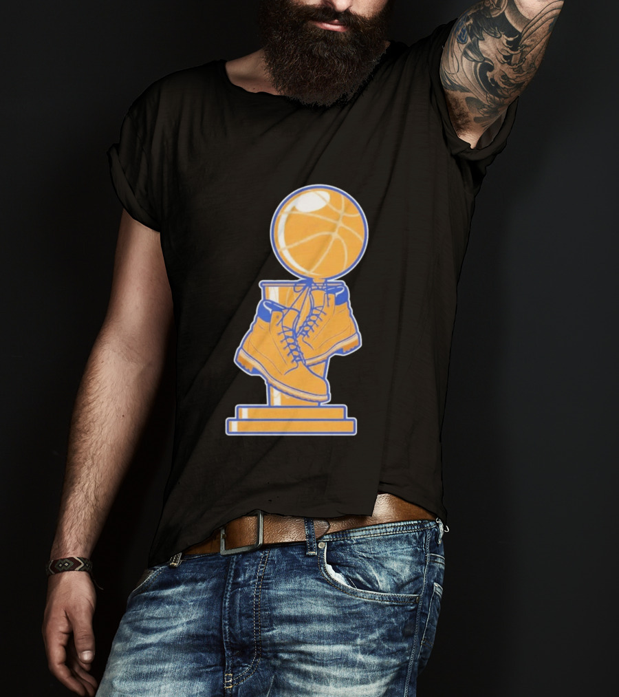 NY Basketball Trophy Timberland Boots T-Shirt