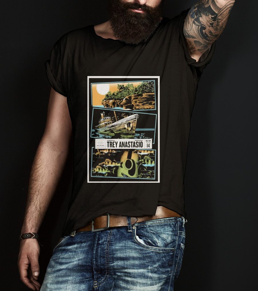 Trey Anastasio Acoustic Evening June 14 Bayfield Tour Big Top Venue Official Event T-Shirt