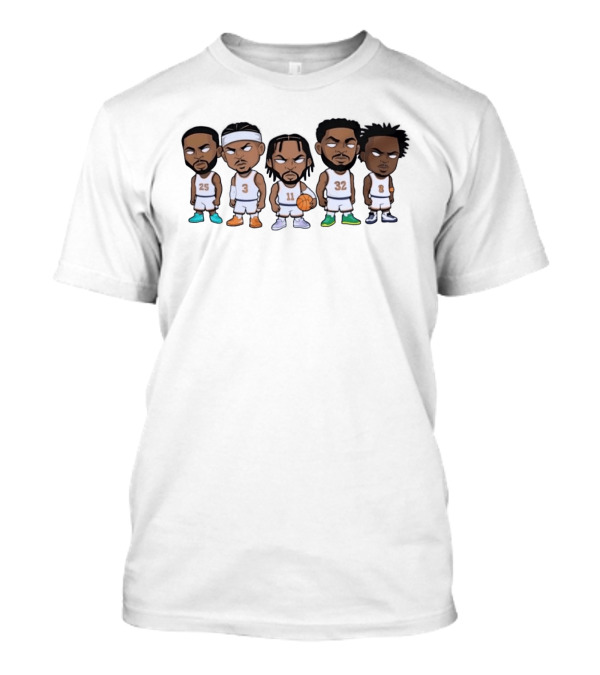 New York Knicks Chibi Basketball Players 25 3 11 32 8 T-Shirt
