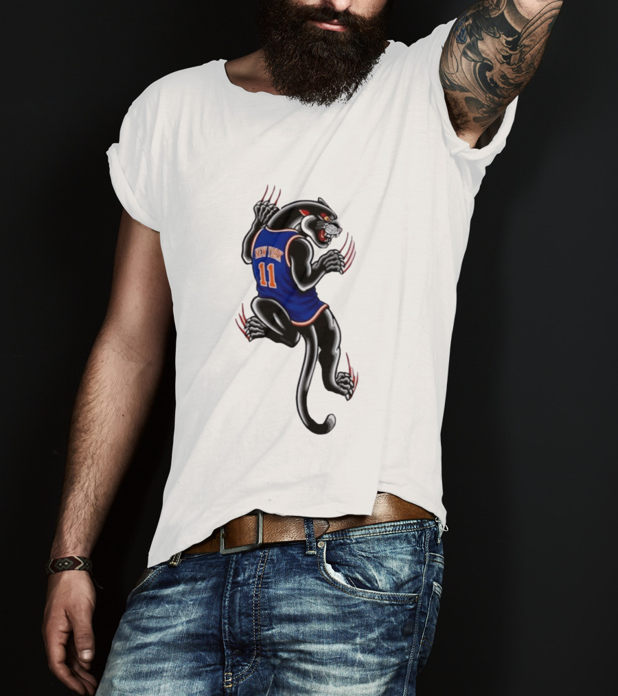 New York 11 Panther Clawing Back Sports Jersey T-Shirt