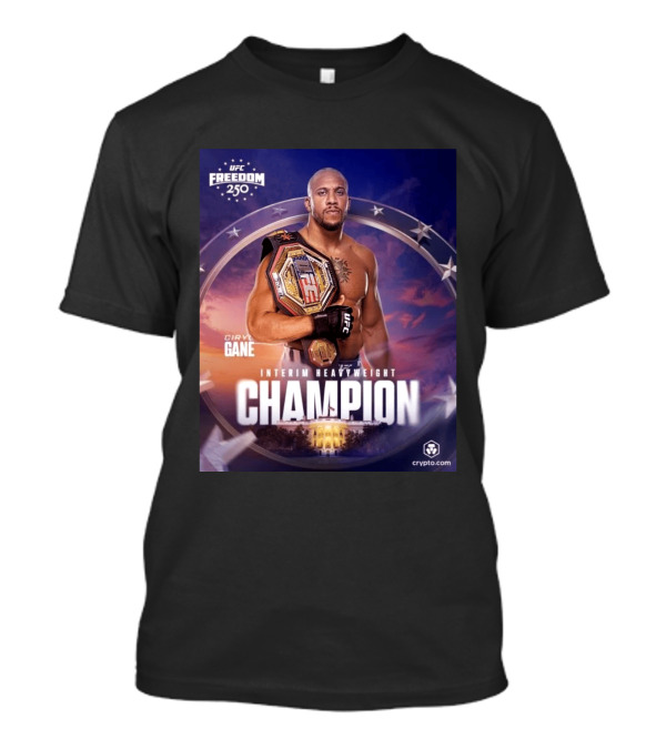 UFC Freedom 250 Ciryl Gane Interim Heavyweight Champion Crypto.com T-Shirt