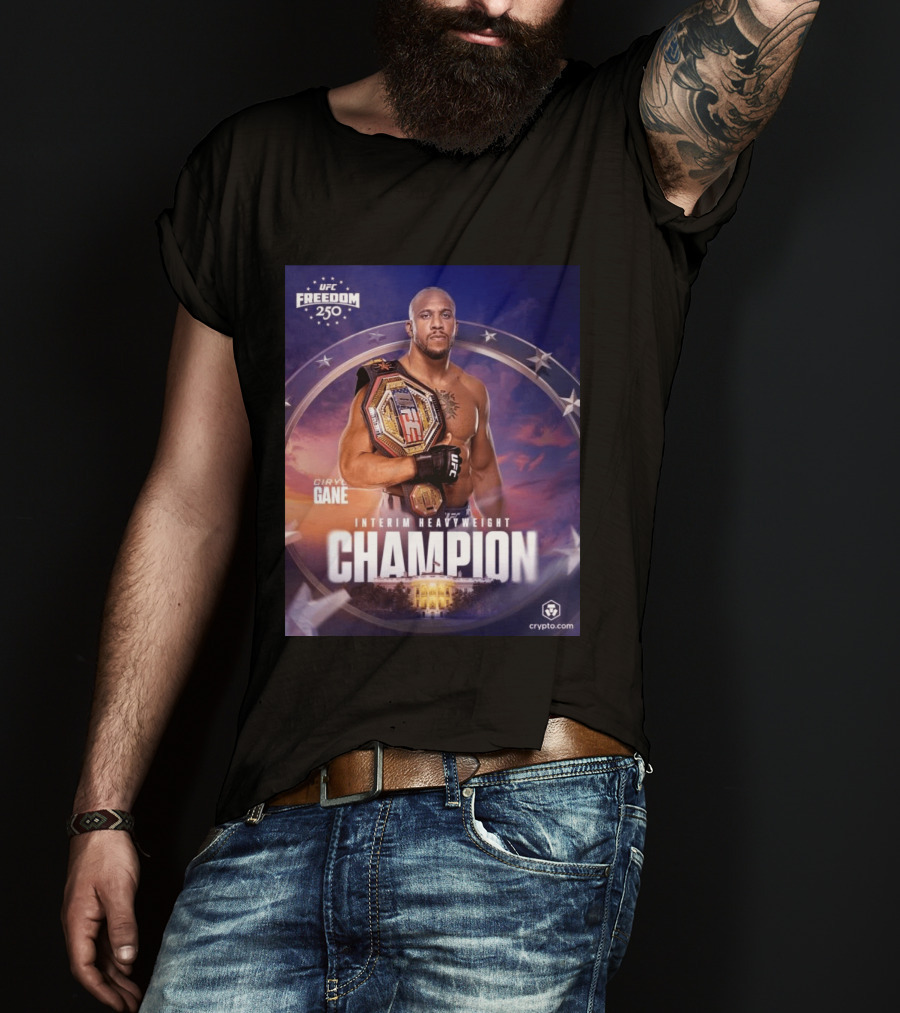UFC Freedom 250 Ciryl Gane Interim Heavyweight Champion Crypto.com T-Shirt