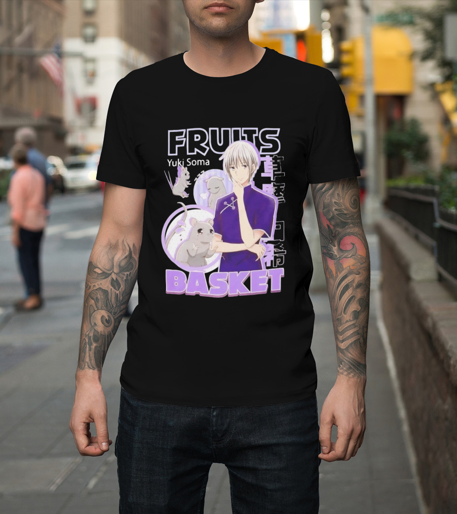 Fruits Basket Yuki Soma Kanji Mouse Transformation T-Shirt