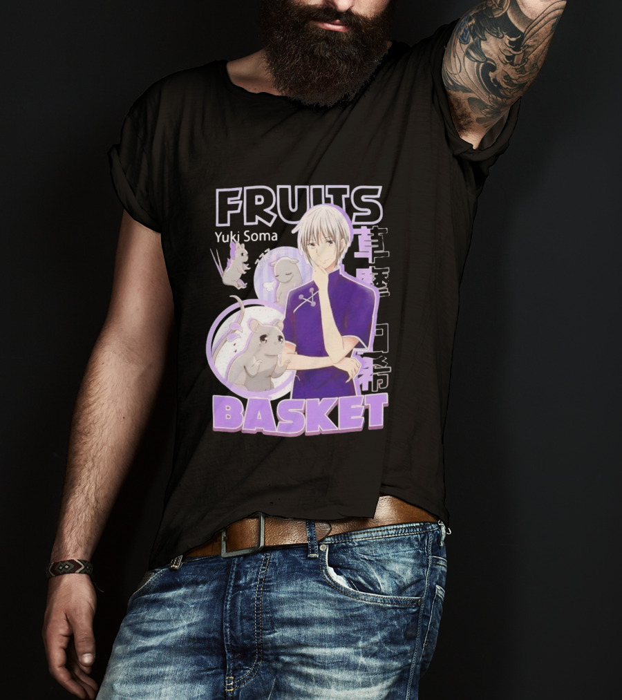 Fruits Basket Yuki Soma Kanji Mouse Transformation T-Shirt